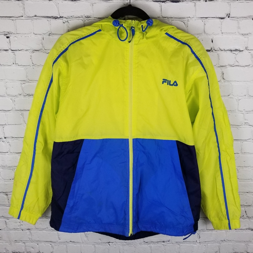 FILA | vintage mesh lined full zip windbreaker
